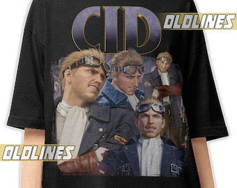 CID HIGHWIND FINAL Fantasy Bootleg Shirt / Chief Cid Highwind Band Tees / Captain Cid Vintage T-Shirt / Final Fantasy Vii Merch