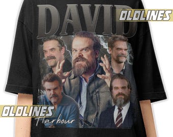 DAVID HARBOUR BOOTLEG Shirt / David Harbour Concert Band Tee / David Kenneth Harbour Vintage T-Shirt / David Harbour Tour Merch