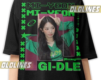 MIYEON GIDLE CONCERT Tee / Miyeon Gidle K-Pop Bootleg Shirt / Cho Mi-yeon Vintage T-Shirt / Gidle Kpop Girlband Neverland Tour Merch