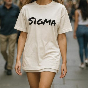Sigma Oversized T-Shirt: Gen Z Streetwear, Viral TikTok Fashion
