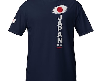 Japan Football T-Shirt – Minimalist Soccer Supporter Tee, Streetwear Style