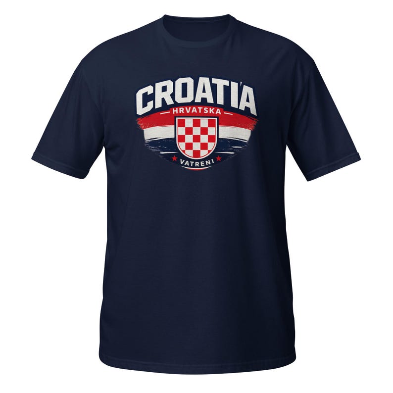 Croatia Football Fan T-Shirt – Minimalist Croatia Soccer Shirt | Vatreni Supporter Tee | World Cup 2026 Streetwear