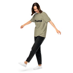 Sigma Heavyweight T-Shirt: Garment-Dyed Gen Z Slang Tee