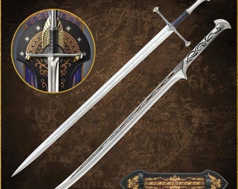 Handmade Thranduil Sword, Medieval Steel Sword | Custom King Elessar Replica Movie Replica Sword | Fantasy Display Prop for Cosplay | Gifts