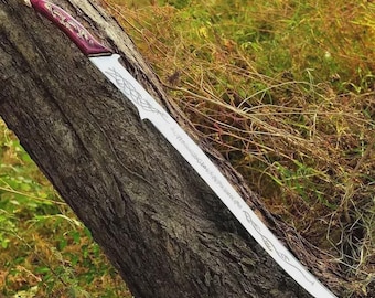 Handmade Hadhafang Replica | Arwen Evenstar Elven Design | Ring of Power Inspired Cosplay Prop| Christmas Gift for Men, Display Wall Hanging