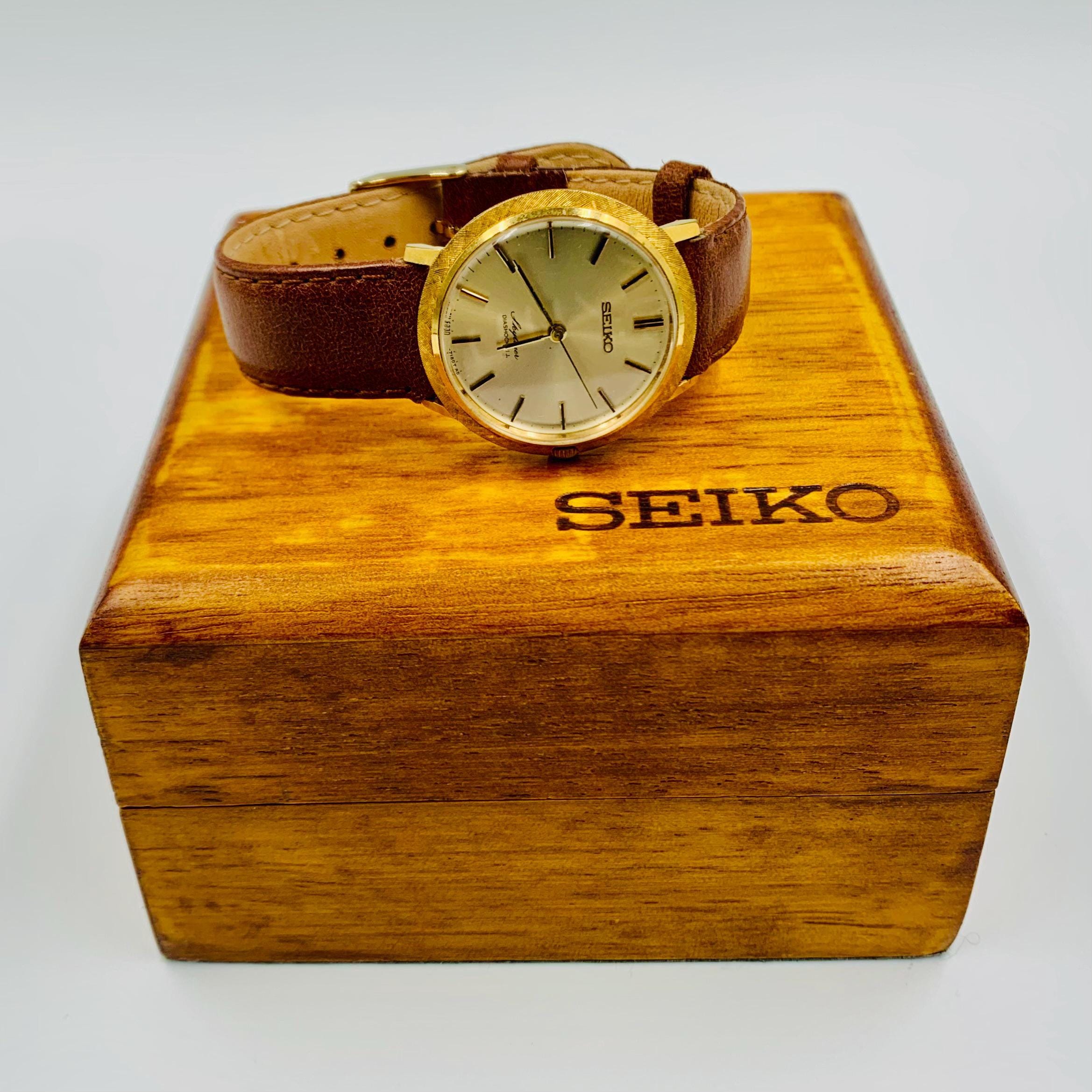 Montre Seiko Kinetic Classique Homme - Cadran Noir, Verre Saphir - Occasion En Bon état