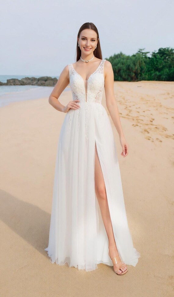 white lace off the shoulder prom dress Off Shoulder White Lace Long Prom Dress with High Slit, Ivory Lace Formal  Evening Dress, White Lace Wedding Dress