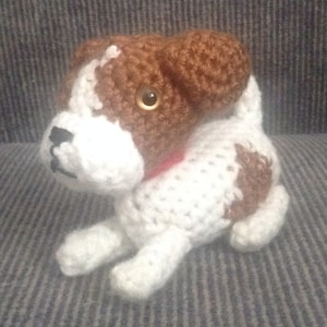Crocheted Jack Russell