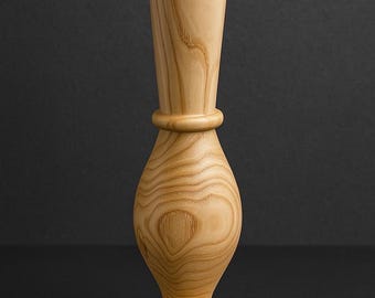 Wood Vase | Rustic Farmhouse Bud Vase, Linseed Oil Finish