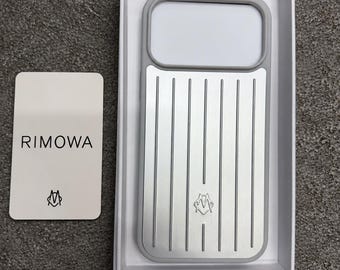 Ribbed Metal iPhone Case with Frosted Finish: Luggage Design for iPhone 14-15-16-17-18 Pro and Pro Max