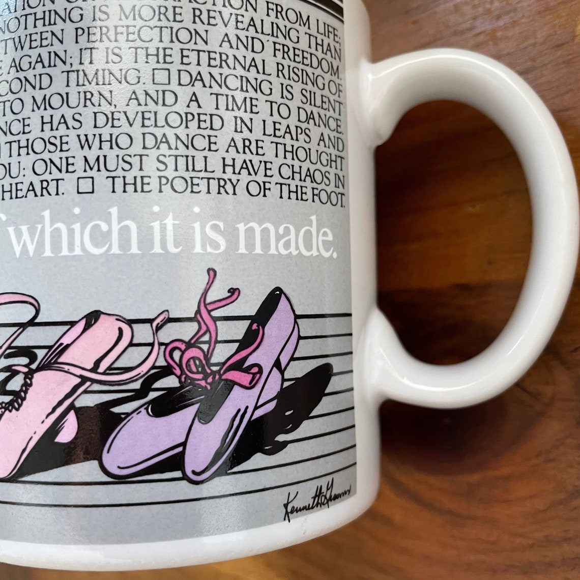 1982 Kenneth Bräutigam Art of DANCE Keramik Inspiration Tasse | Etsy