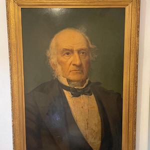 Retrato antigo emoldurado – Cavalheiro do século XIX, Arte de parede vintage – Impressão vitoriana