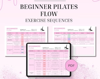 Reformer Pilates Beginner Flow: Instructor Workout Plan (Printable PDF)