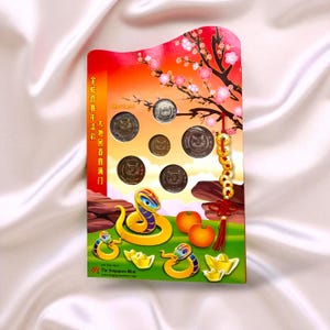 2013 Singapore Year of the Snake Coin Set: Lunar Zodiac Collectible
