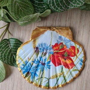 Jakobsmuschel Schale Schmuckstück Schale Blumendesign Brautjungfer Geschenk oder für Mama