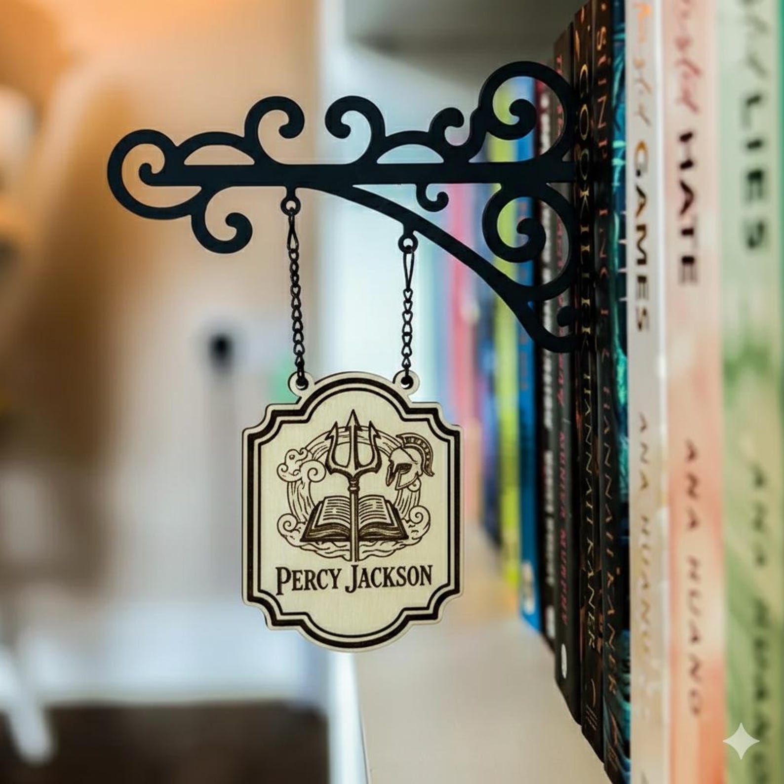 Percy Sign Percy Jackson Inspired Tavern Sign, Greek Mythology, Genre Divider - Etsy