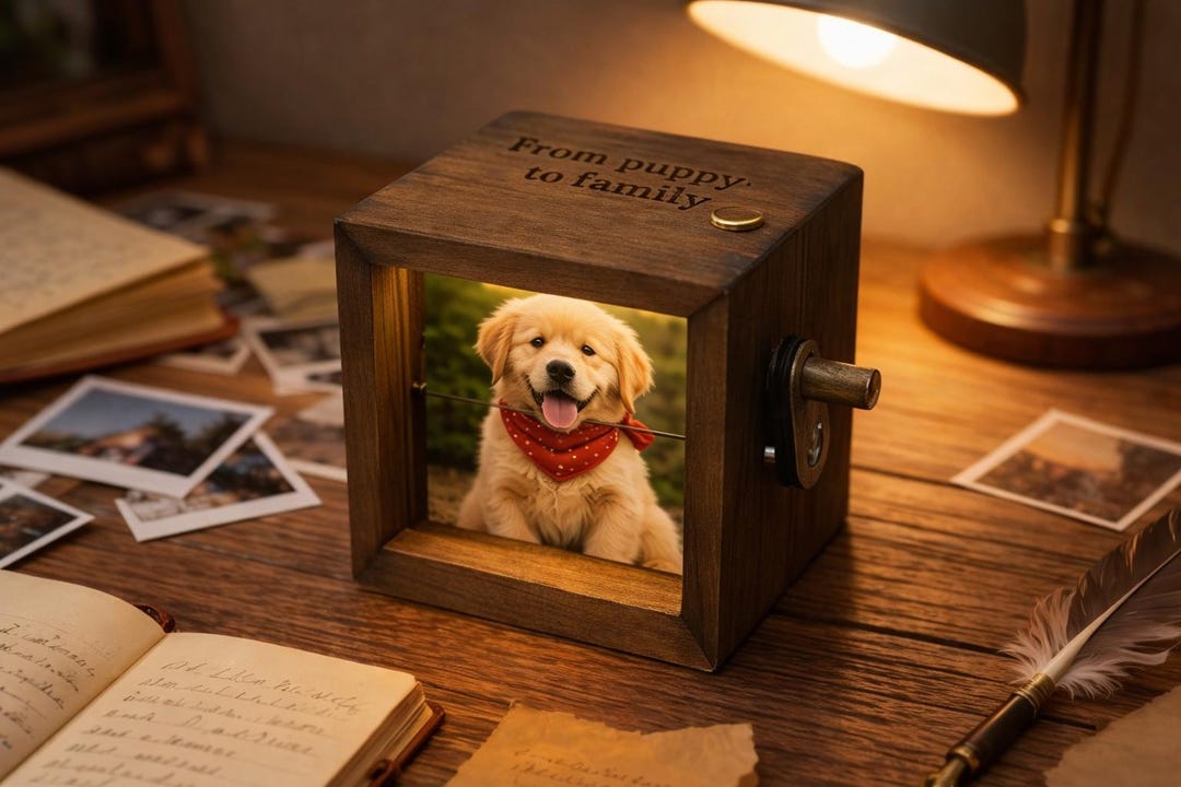 Picturebox Ideas Personalized Photo Flipbook Animation Box,custom Wooden Photo Book With ...