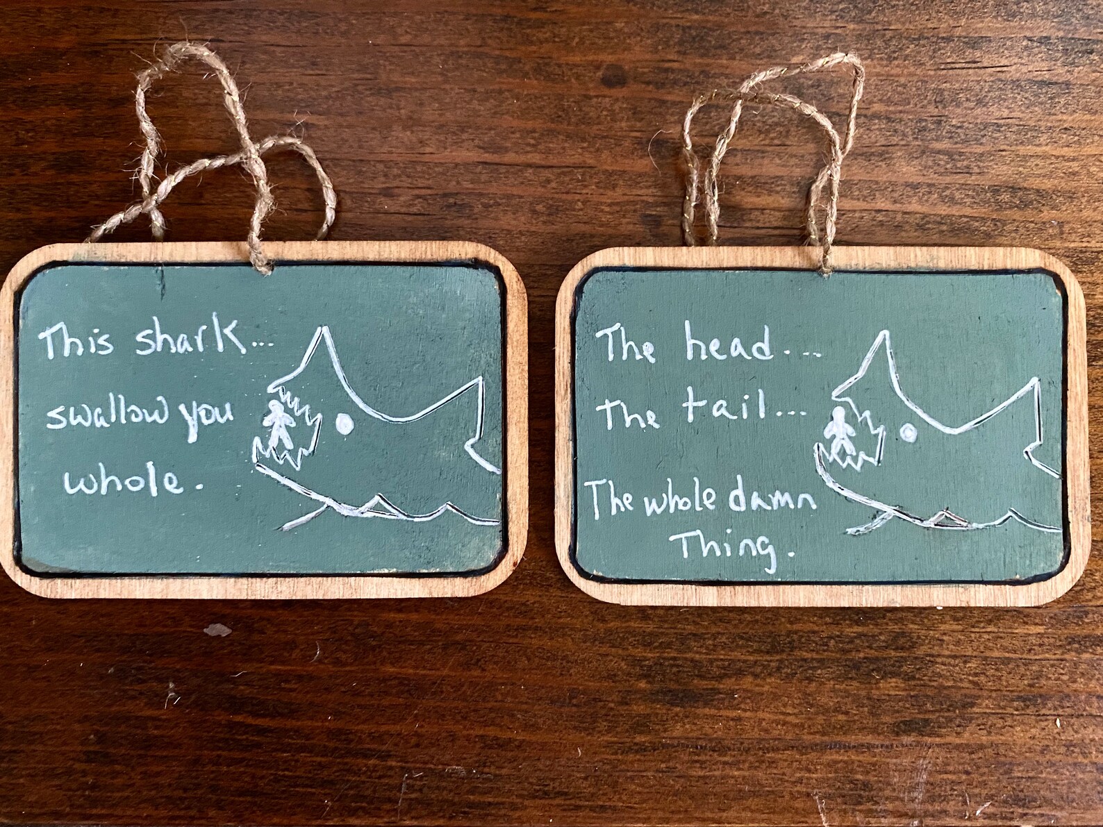 Jaws Shark Chalkboard Quint This Shark Swallow You Whole Etsy