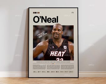 シャキール・オニール マイアミ・ヒート 8x11インチ写真 直筆サイン