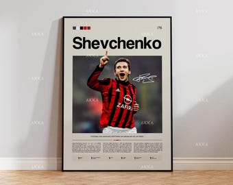 アンドリー・シェフチェンコ AC ミラン セリエ A サッカー プリント