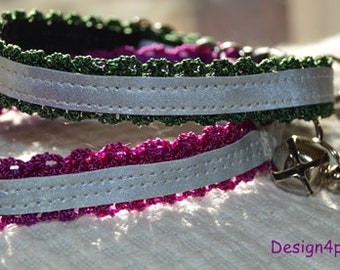 Ximir - Reflective cat collar w/id tube - safety adjustable unique design