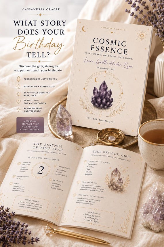 Personalized Astrology Numerology Booklet | Zodiac Life Path Reading Booklet (PDF)