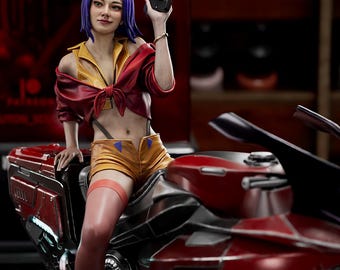 Faye Valentine Statue 1/10 Scale | Cowboy Bebop, Unpainted Resin Model