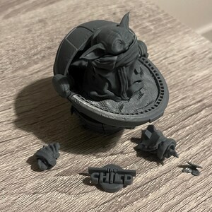Handmade Grogu Resin Bust – Star Wars Collectible Figure image 12