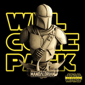 Mandalorian Bust - Star Wars 3D Models
