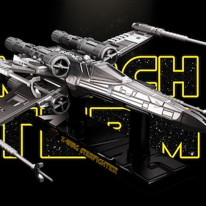 X-Wing Starfighter – High Detail 3D Printed Model Kit (Unpainted, ~1/25 Scale)