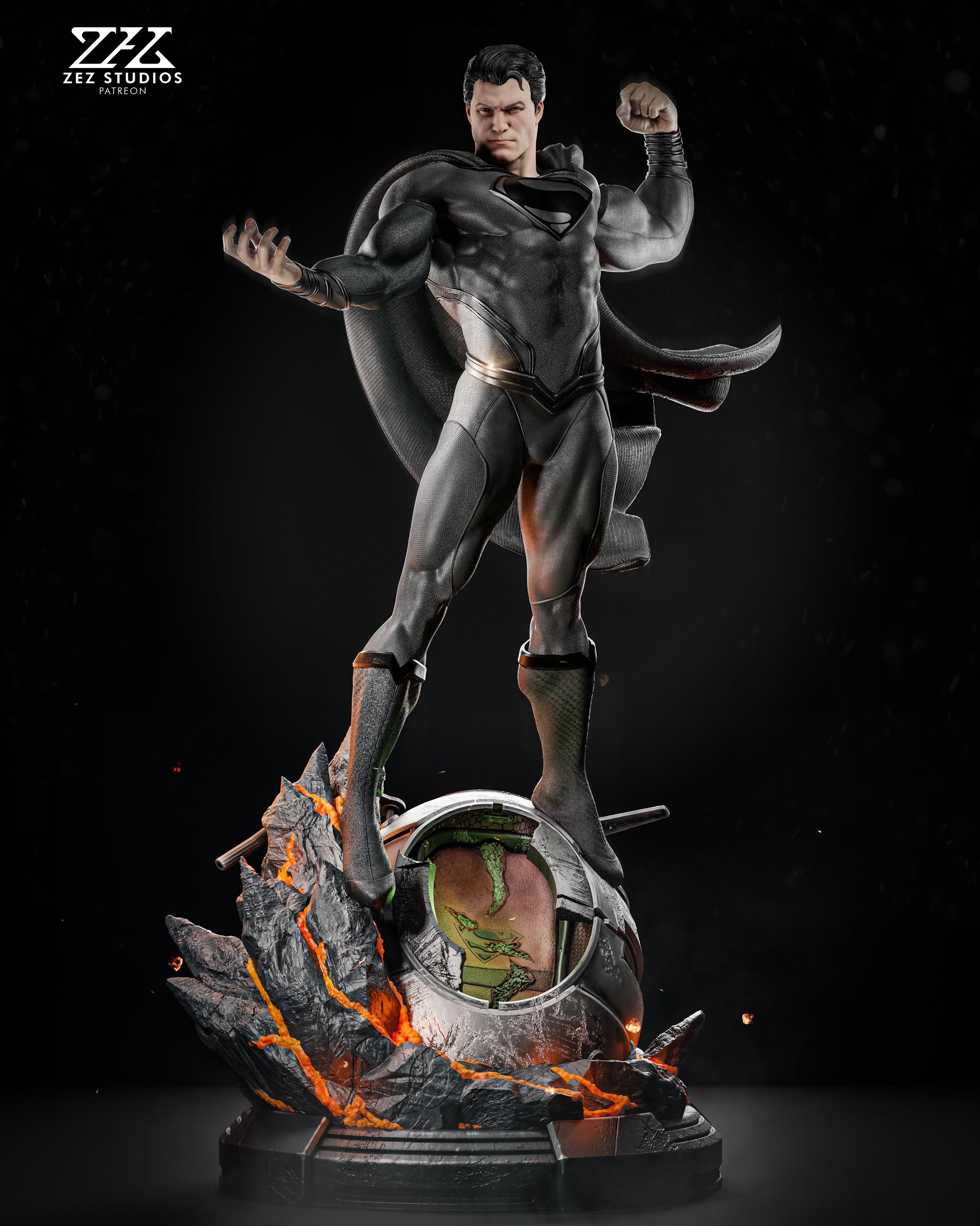 Superman 1/4 Statue | Comic & Henry Cavill Inspired Heads | DC