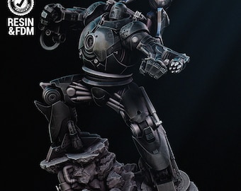 Iron Man vs Iron Monger Resin Diorama | Unpainted 3D Printed Sculpture