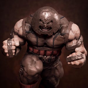 Juggernaut-staty | Skala 1/6 | Marvel X-Men-skurkfigur | Superhjälte-samlarobjekt | 3D-tryckt resinmodell | Omålad