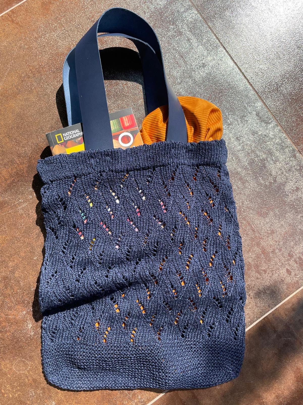 ENBEI Borsa da spiaggia estiva da donna, borsa lavorata a uncinetto