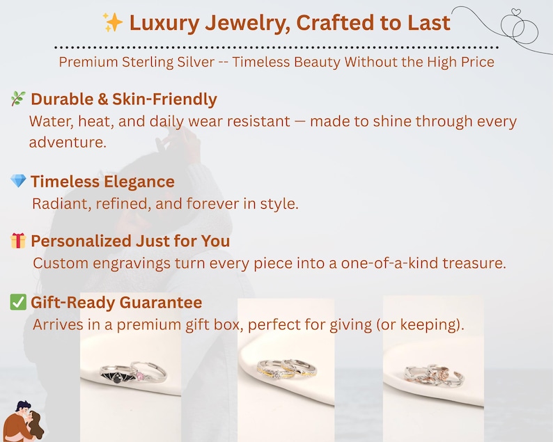 925 Sterling Silver Starbound Love Matching Couple Rings, Free Engraved ...