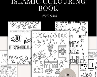 Islamisches Malbuch für Kinder Arabisch Alphabet Ramadan Eid Aktivität lehrende muslimische Malseiten ramadan Kinder Islamische Aktivität
