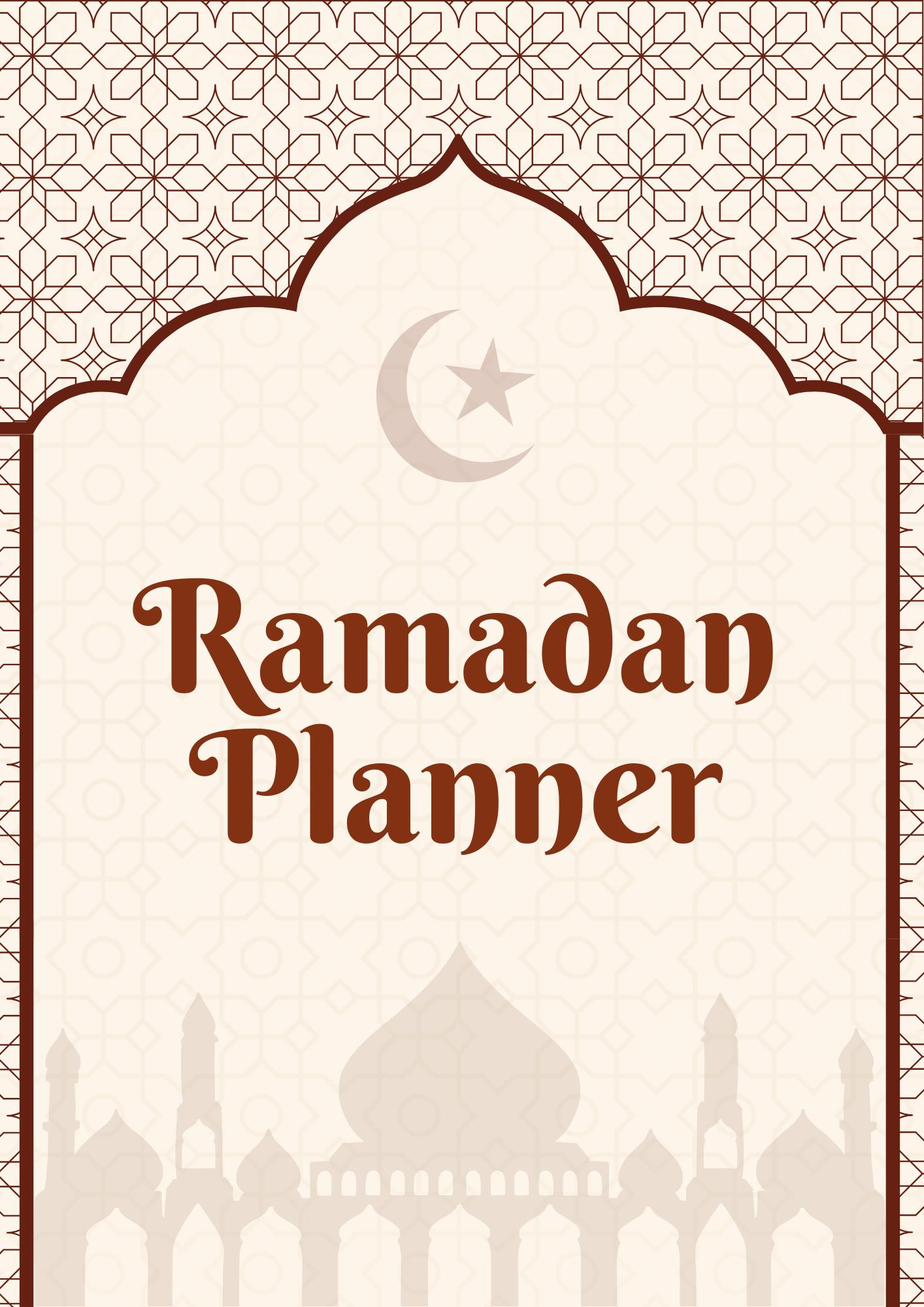Ramadan Planner 2026 Printable Digital Ramadan Planner PDF Plr Ramadan ...
