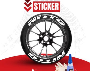 Adhesivo con letras para neumáticos Nitto Tire que se adapta a neumáticos de 16" a 22", juego de letras permanentes para 4 neumáticos, ajuste universal