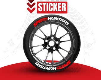 ハンコック フルオレンジタイヤレタリングタイヤステッカー 16インチ