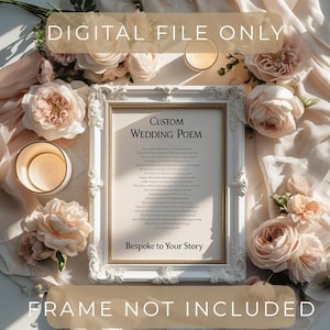 Custom Wedding Poem | Personalised Love Story Keepsake | Unique Gift for Couples, Vows or Ceremony Reading