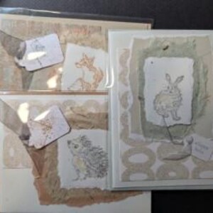 Lot de 3 cartes vierges