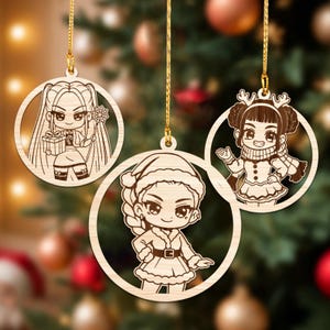 Christmas Kpop Girls Band Ornament STL File, Modern Decor For Christmas , Decor Tree Ornaments 3D Print File, 3D Printable Holiday