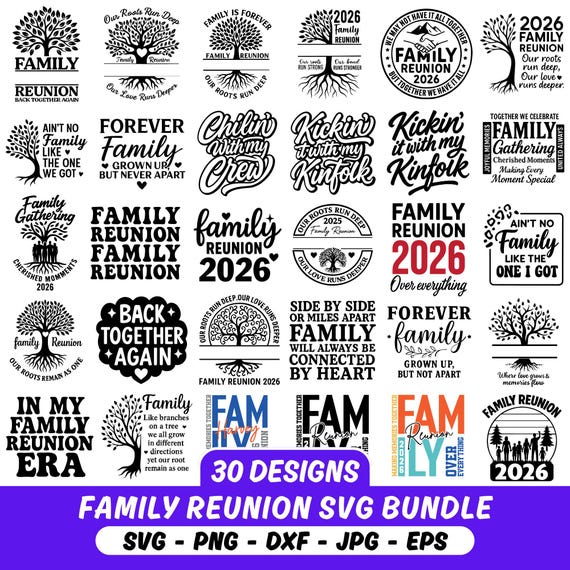 Family Reunion SVG Bundle, Family Reunion 2026 SVG PNG, Family svg, Family Tree svg, Family Reunion Shirts, Family Vacation svg, Family Love