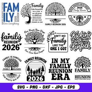 Family Reunion SVG Bundle, Family Reunion 2026 SVG PNG, Family svg, Family Tree svg, Family Reunion Shirts, Family Vacation svg, Family Love image 2