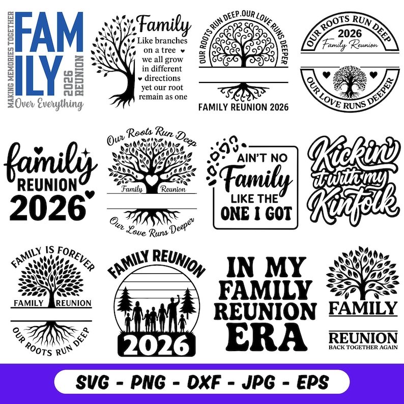 Family Reunion SVG Bundle, Family Reunion 2026 SVG PNG, Family svg, Family Tree svg, Family Reunion Shirts, Family Vacation svg, Family Love image 2