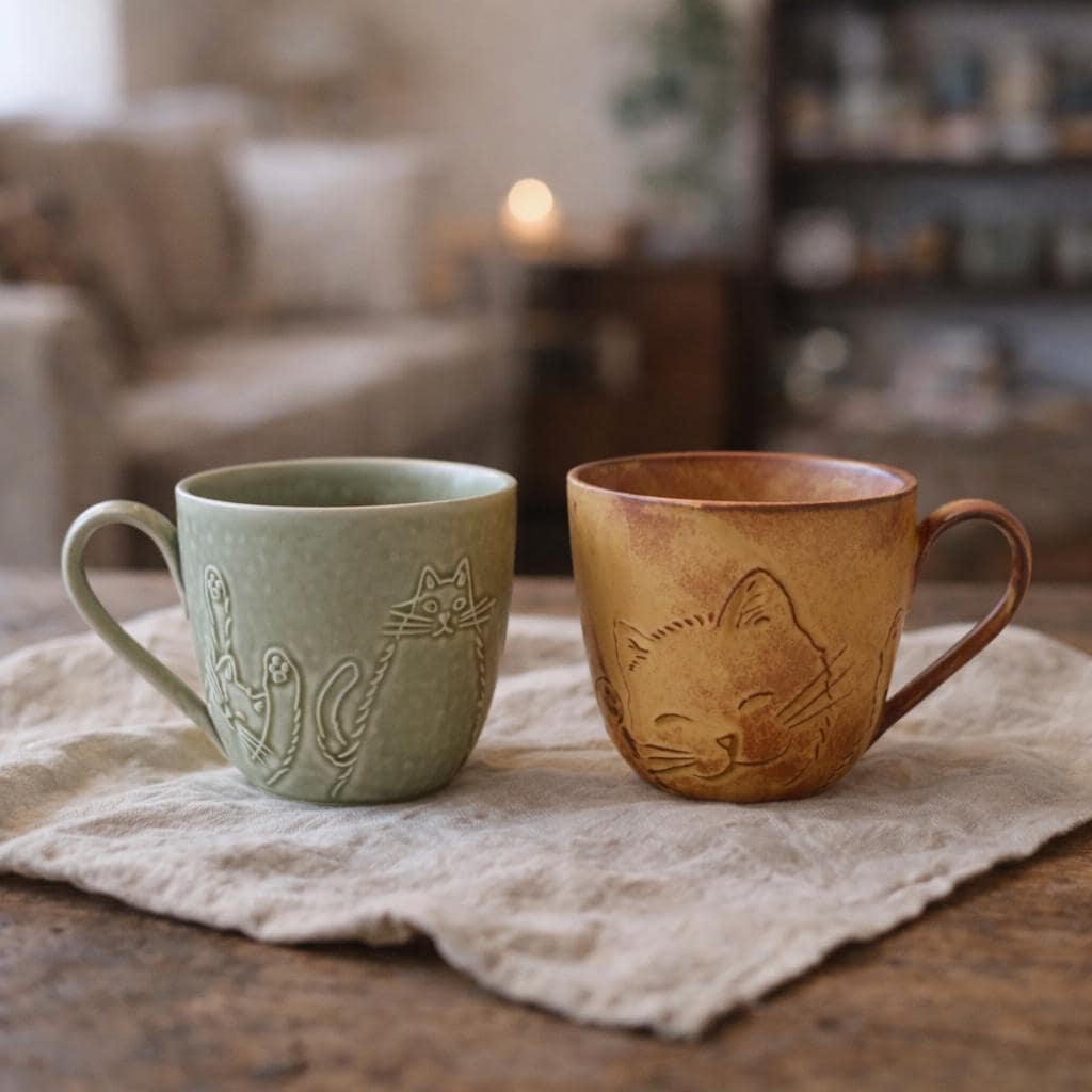 Clay face mug - Etsy 日本
