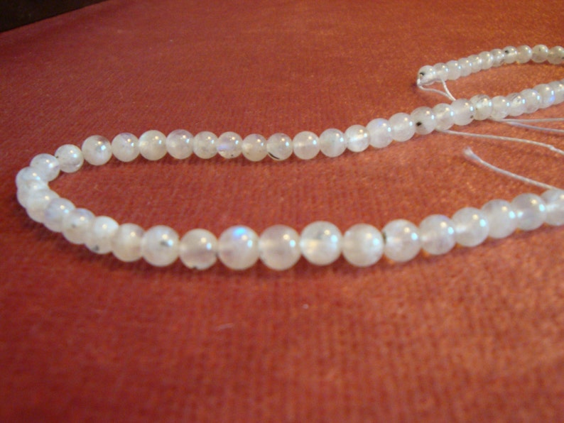 Rainbow Moonstone Round Beads Moonstone Beads Round Beads White Round Beads White Beads White Gemstones Gemstone Beads Round Beads Beads