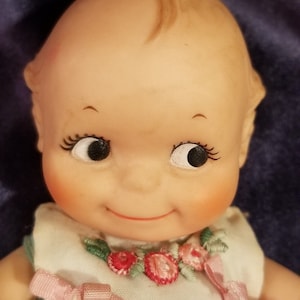 Vintage Hard Plastic Kewpie Cameo Doll- FREE Shipping in the US