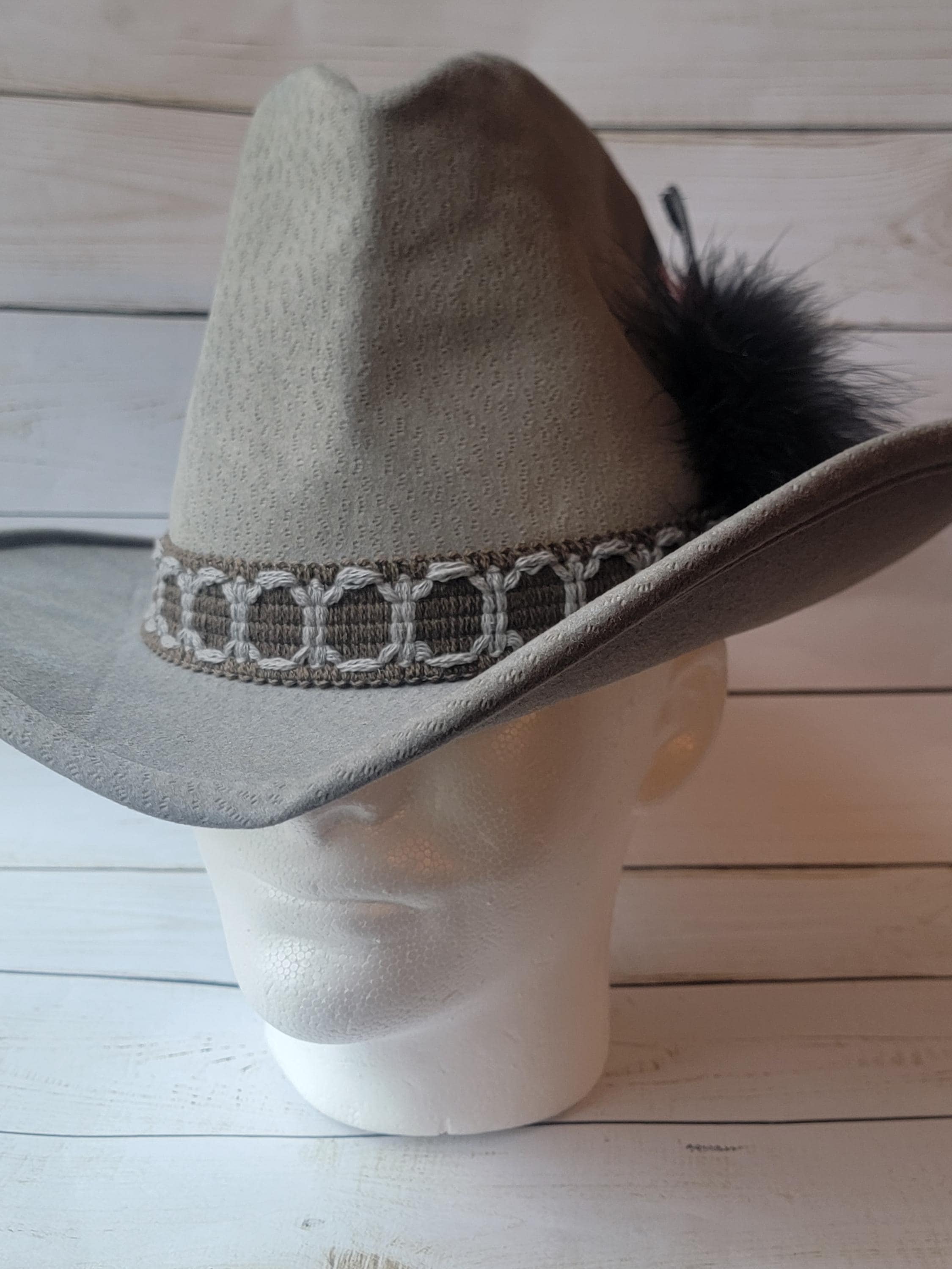 Vintage Bailey U- Roll it New Western Hat Bailey U-Rollit U roll it Western Cowboy 7 1/4 Tan Vintage Hat main image 2