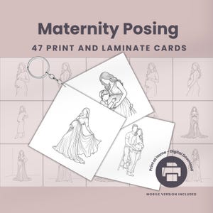 Pdf-gids voor zwangerschapsposes voor fotografen Afdrukbare posekaarten voor fotografie Zwangerschapsfotoshoothoudingen